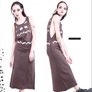 YourEyesLie Eira Hand Painted Tank Top Dress